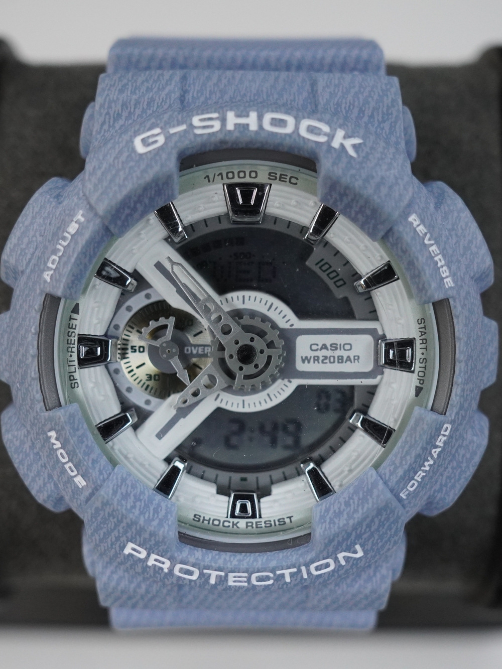 Casio G-Shock GA-110DC Denim Blue Analog Digital Quartz 200M Men's Watch